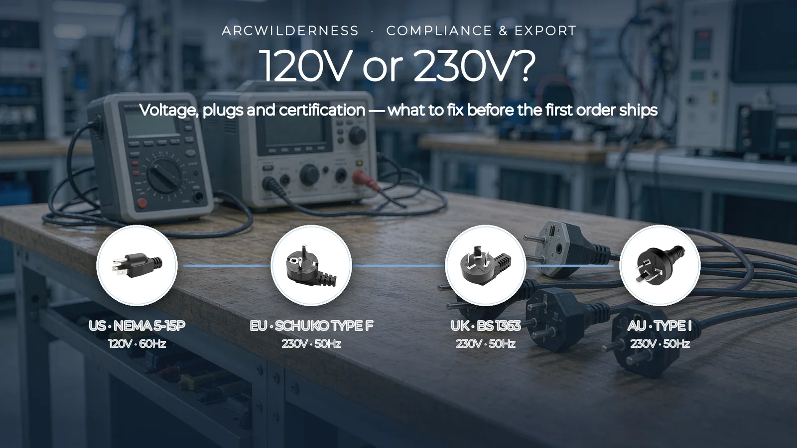 120V or 230V? Voltage, Plugs and Certification by Market