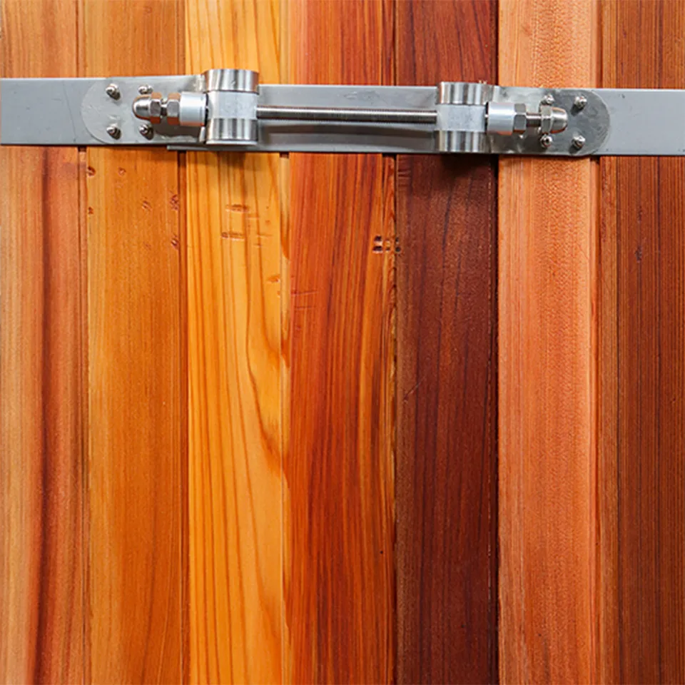 Red cedar cold tub with 304 stainless steel liner 006 — detail 7