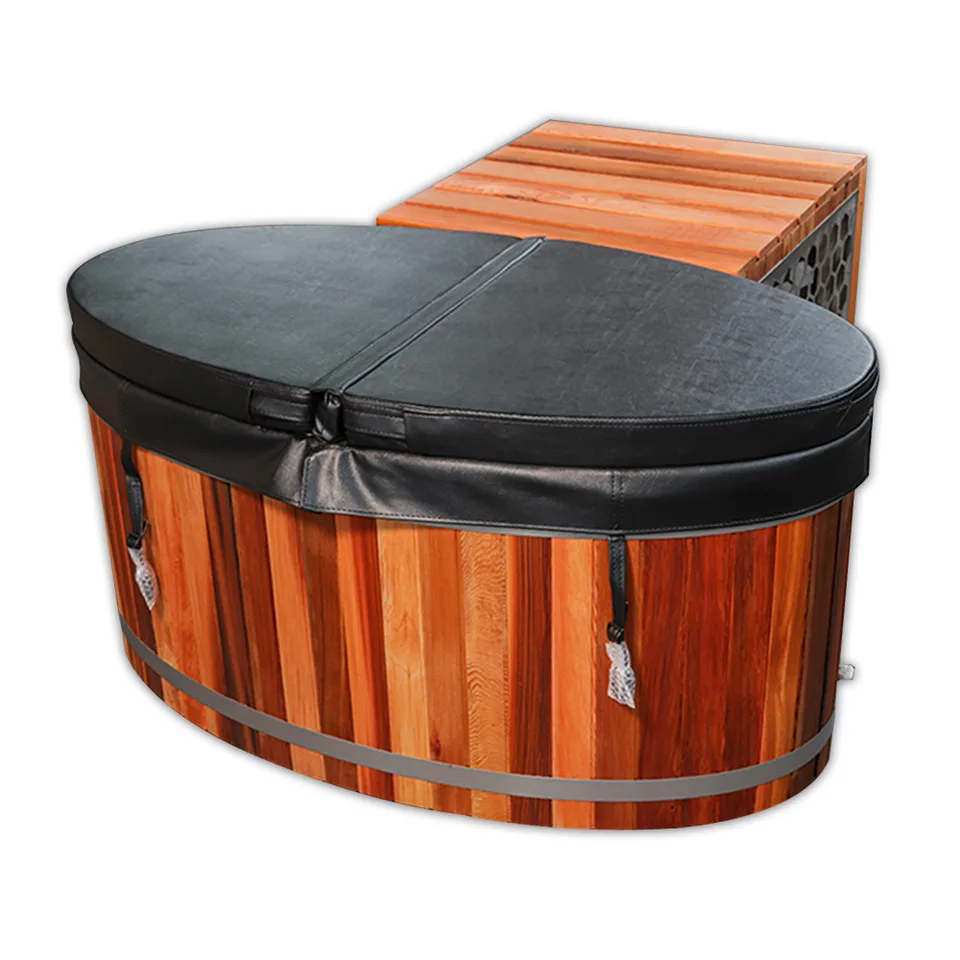 Red cedar cold tub with 304 stainless steel liner 006 thumbnail 2