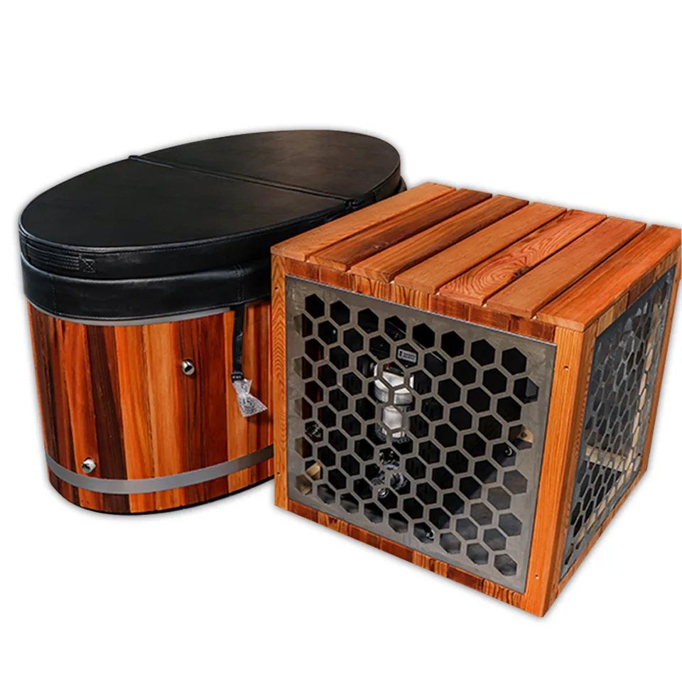 Red cedar cold tub with 304 stainless steel liner 006 thumbnail 3