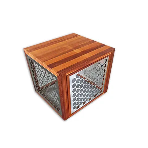 Red cedar cold tub with 304 stainless steel liner 007 — detail 5