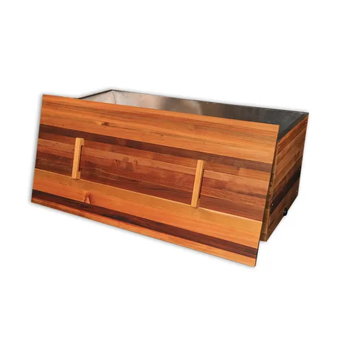 Red cedar cold tub with 304 stainless steel liner 007 thumbnail 2