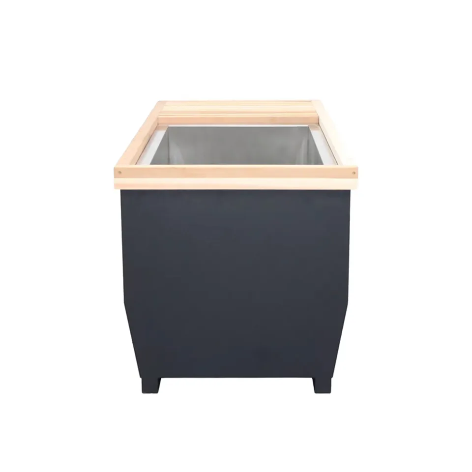 Red cedar cold tub with 304 stainless steel liner 008 thumbnail 2