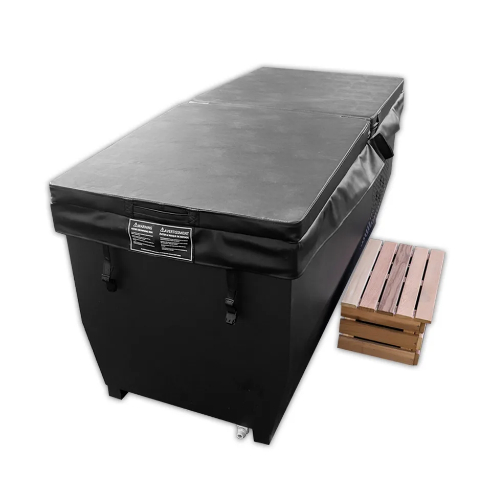 Red cedar cold tub with 304 stainless steel liner 008 thumbnail 3