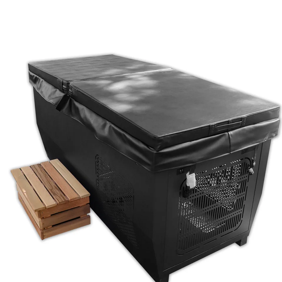 Red cedar cold tub with 304 stainless steel liner 008 thumbnail 4