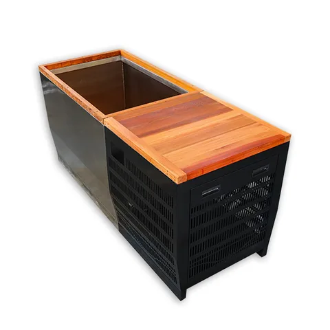 Red cedar cold tub with 304 stainless steel liner 009 thumbnail 2