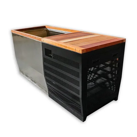 Red cedar cold tub with 304 stainless steel liner 009 thumbnail 4
