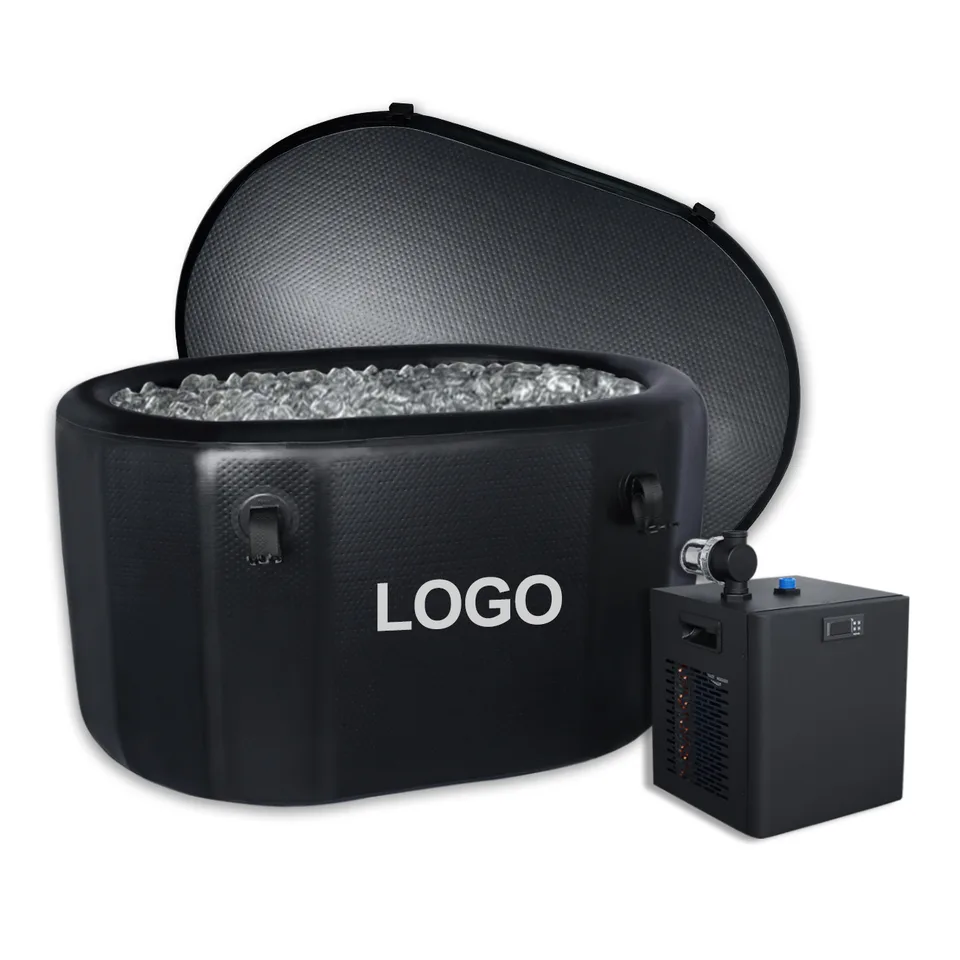 Drop Stitch Oval Cold Plunge Tub Black1 — detail 1