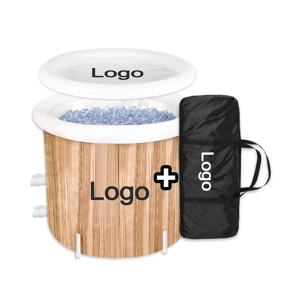 Portable Cold Plunge Tub (Wood Grain) — detail 6