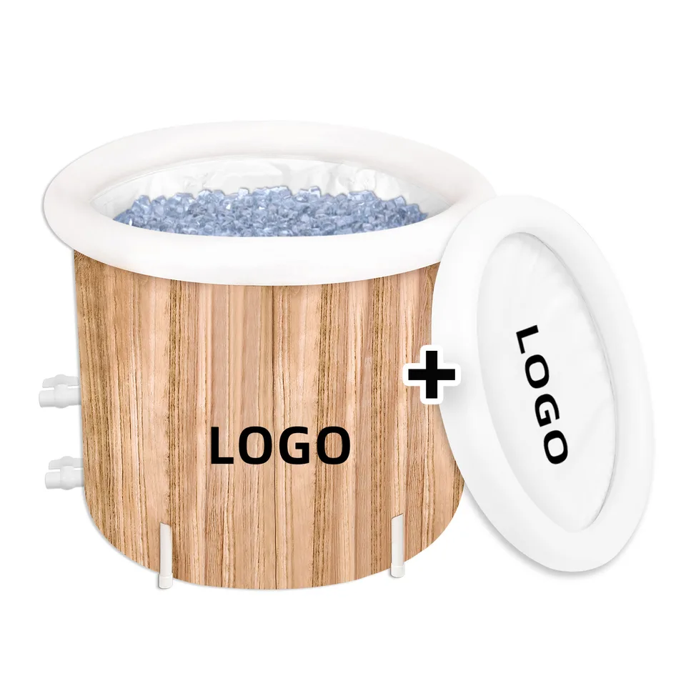 Portable Cold Plunge Tub (Wood Grain) thumbnail 5